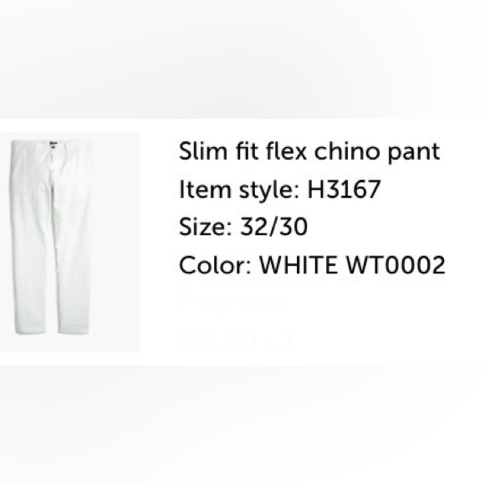 NWT J Crew Factory Men’s Pants